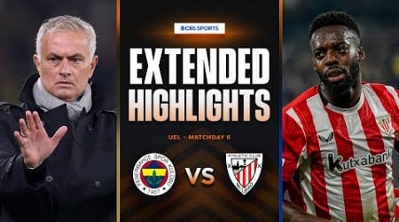 Fenerbahçe vs. Athletic Club: Extended Highlights | UEL League Phase MD 6 | CBS Sports Golazo