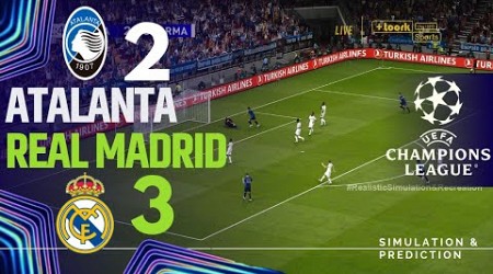 ATALANTA 2-3 REAL MADRID • Highlights • Champions League 24/25 | Simulation/Recreation