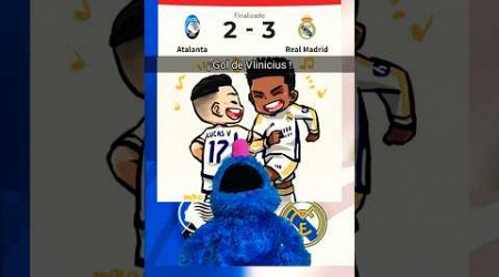 ATALANTA CAYO ANTE EL REAL MADRID (2-3) en Champions League Gol de Mbappe VIinicius y Bellingham