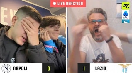 NAPOLI-LAZIO 0-1 LIVE REACTION | TIFOSI NAPOLETANI vs LAZIALI (E GUFI) | TIFOSIAMO