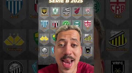 OS TIMES QUE ESTARÃO NA SERIE A e B EM 2025! #futebol