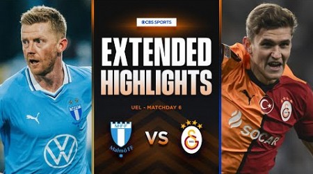 Malmö vs. Galatasaray: Extended Highlights | UEL League Phase MD 6 | CBS Sports Golazo