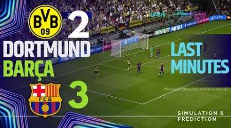 BORUSSIA DORTMUND 2-3 BARCELONA • UEFA Champions League 24/25 | Simulación/Recreación de eFootball