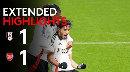 EXTENDED HIGHLIGHTS | Fulham 1-1 Arsenal.| Strong Week Ends With A Point Vs Gunners