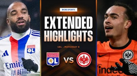 Lyon vs. Eintracht Frankfurt: Extended Highlights | UEL League Phase MD 6 | CBS Sports Golazo