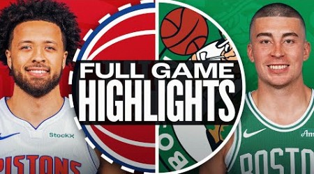 PISTONS at CELTICS | FULL GAME HIGHLIGHTS | December 12, 2024