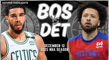 Boston Celtics vs Detroit Pistons Full Game Highlights | Dec 12 | 2025 NBA Season