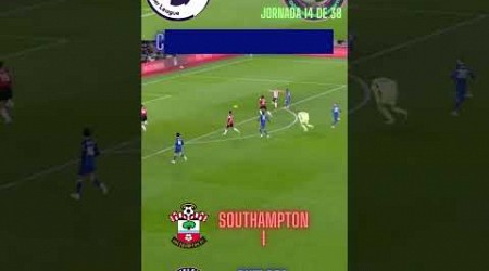 Southampton 1 vs Chelsea 5 fecha 14 Premier League