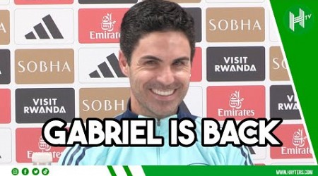 GABRIEL BACK IN TRAINING I Mikel Arteta I Arsenal v Everton