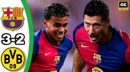 ملخص مباراة برشلونة وبروسيا دورتموند 3-2 |اهداف مباراة برشلونة ودورتموند اليوم |ملخص كامل