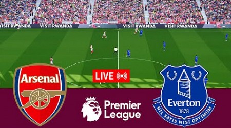 [LIVE] Arsenal vs Everton Premier League 24/25 Full Match - Video Game Simulation