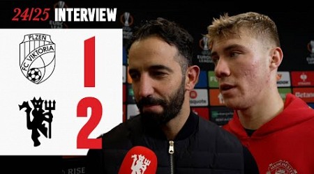 Ruben &amp; Rasmus React To Late Win! | Viktoria Plzen 1-2 Man Utd