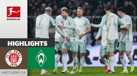 Away-Win In Hamburg! | FC St. Pauli - SV Werder Bremen 0-2 | Highlights | Matchday 14 – Bundesliga