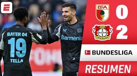 BAYER LEVERKUSEN GANÓ 2-0 vs Augsburg y se ACERCA al BAYERN MUNICH | RESUMEN | Bundesliga