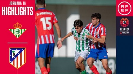 Resumen #PrimeraFederación | Betis Deportivo 0-2 Atlético de Madrid “B” | Jornada 16 | T. 2024/2025