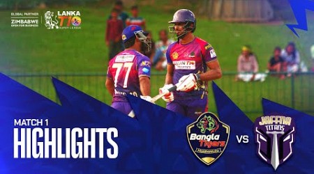 Lanka T10 Super League 2024 I Match 1 Highlights I Jaffna Titans vs Hambantota Bangla Tigers