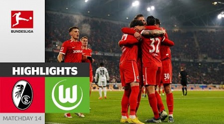 Goal festival at Breisgau | SC Freiburg - VfL Wolfsburg 3-2 | Highlights | MD 14 – Bundesliga 24/25