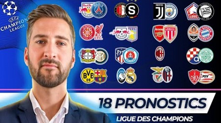 Pronostic Foot LIGUE DES CHAMPIONS : Mes 18 PRONOSTICS ( Ligue des Champions )