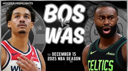 Boston Celtics vs Washington Wizards Full Game Highlights | Dec 15 | 2025 NBA Season