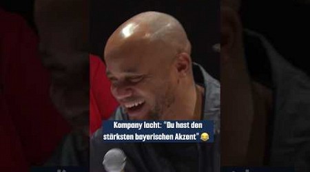 Akzent bringt Kompany zum Lachen 