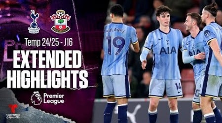 Tottenham vs. Southampton | Highlights Premier League | Jornada 16 | Telemundo Deportes