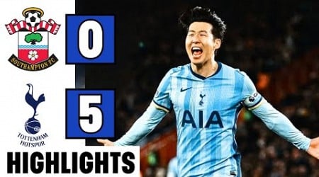 Southampton Vs. Tottenham Hotspurs 0-5 | EXTENDED HIGHLIGHTS | Premier League | Spurs Highlights