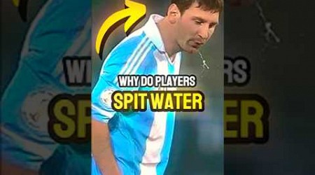 Why players spit the water?