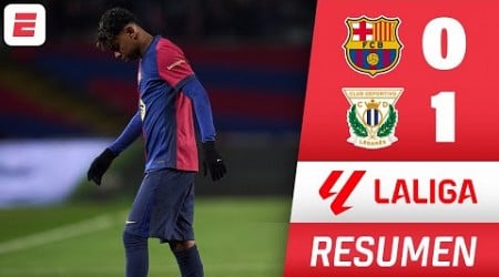 BARCELONA PERDIÓ 1-0 vs LEGANÉS y pone en PELIGRO el liderato vs REAL MADRID y ATLÉTICO | La Liga