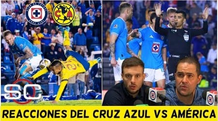 JARDINE y ANSELMI REACCIONARON tras el POLÉMICO PENAL en CRUZ AZUL vs AMÉRICA | SportsCenter