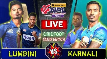 Karnali Yaks vs Lumbini Lions Live Score &amp; Commentary | Npl 2024 Match 22 | Nepal Premier League