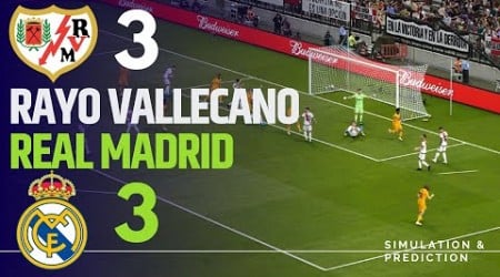 RAYO VALLECANO 3-3 REAL MADRID • Highlights • La Liga 24/25 | Simulación/Recreación