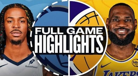 GRIZZLIES at LAKERS | FULL GAME HIGHLIGHTS | December 15, 2024