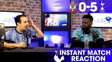 MUCH NEEDED 3 POINTS! Southampton 0-5 Tottenham [INSTANT MATCH REACTION]