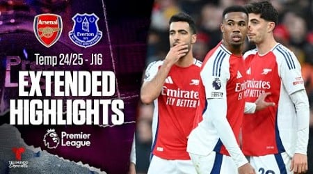 Arsenal vs. Everton | Highlights Premier League | Jornada 16 | Telemundo Deportes