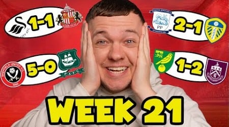 My Championship Week 21 Score Predictions!