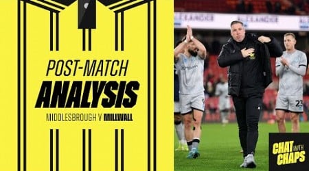 POST MATCH ANALYSIS - MIDDLESBROUGH V MILLWALL #millwallfc #millwall #boro #middlesbroughfc