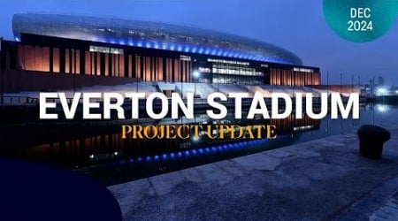 Western barrel roof lighting at Everton Stadium 