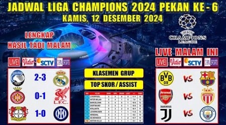 Jadwal Liga Champions 2024 Malam Ini Live SCTV ~ DORTMUND vs BARCELONA ~ JUVENTUS vs MAN CITY ~ UCL