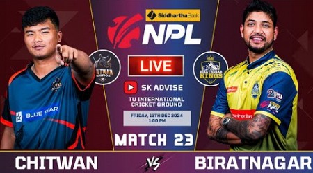 Biratnagar Vs Chitwan Rhinos 23rd Match Npl 2024 Live Commentary | Nepal Premier League 2024 live