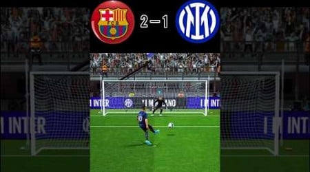 FC Barcelona vs Inter Milan | Football match | Penalty shoot by efootball