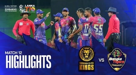 Lanka T10 Super League 2024 I Match 12 Highlights I Hambantota Bangla Tigers vs Nuwara Eliya Kings