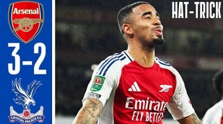 Arsenal vs Crystal Palace 3-2 - All Goals &amp; Highlights - Gabriel Jesus Hattrick