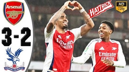 Arsenal vs Crystal Palace 3-2 Highlights &amp; All Goals | EFL Cup 2024 