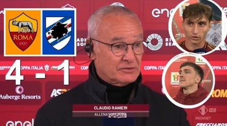 Claudio Ranieri Baldanzi aelemaekers Intervista Post Roma 4 vs 1 Sampdoria 18/12/2024