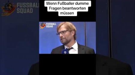 Wenn Fussballer dumme Fragen beantworten müssen #fussball #interview #klopp #thomasmüller