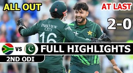 PAKISTAN VS SOUTH AFRICA | FULL HIGHLIGHTS | 2ND ODI MATCH 2024 | PAK VS SA