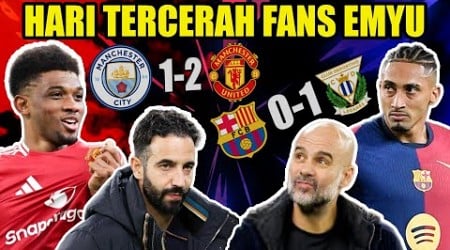 MANCHESTER IS RED, MAN CITY KENAK BARET DAN BARCELONA MASUK PARET WKWKWK