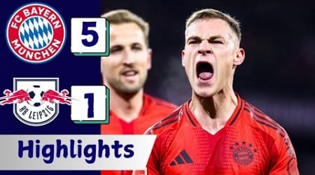 HIGHLIGHTS - Bayern Munich 5-1 RB Leipzig | All Goals and Highlights | Bundesliga 24/25