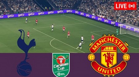 Tottenham Hotspur vs Manchester United LIVE. EFL Cup 2024 Quarterfinals Full Match - VideoGames