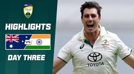 Australia v India 2024-25 | Third Test | Day Three